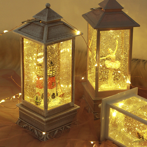 生日礼物闺蜜浪漫雪花许愿灯水晶球音乐盒灯塔八音盒七夕情人节