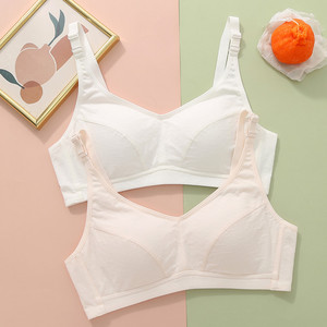 夏季法式少女文胸背扣运动内衣无钢圈胸罩超薄聚拢中学生定型文胸