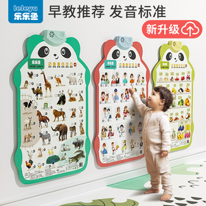 乐乐鱼宝宝有声早教挂图熊猫幼儿婴儿童点读发声识字启蒙字母表标