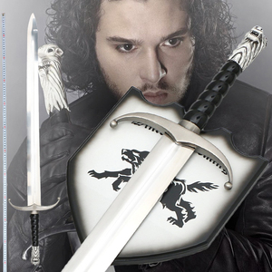 动漫冰与火之歌琼恩雪诺cos剑长爪冰原狼巨剑周边未开刃