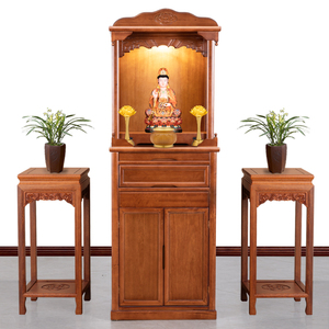 000人付款淘宝放财神爷的供架子挂墙香炉佛像柜观音菩萨位柜子佛龛