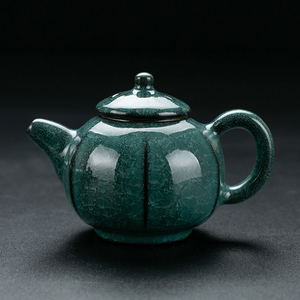 冰花功夫茶壶冰裂釉泡茶壶家用茶具单品三才盖碗茶杯茶碗大容量壶