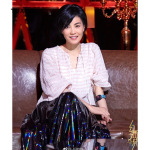 00huangzhi521520淘宝luluins幻乐之城王菲明星同款衣服蓝色牛仔阔