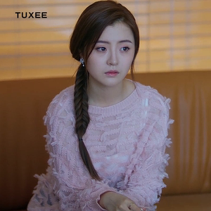 tuxee李希萌暖暖请多指教林佳宜同款衣服女网纱镂空针织衫薄款