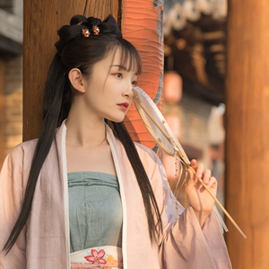 宋制汉服白菜原创日常三角褶宋抹一片式纯色三角省抹胸春夏薄款