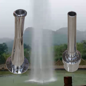 不锈钢万向可调直流鱼池假山喷泉喷头景观水池网红呐喊百米高喷