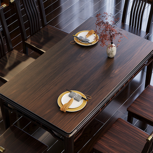 木纹餐桌垫pvc防水防油免洗皮革高级感长方形轻奢茶几垫桌布台布