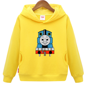小火车托马斯衣服秋冬季宝宝男童加绒卫衣童装卡通上衣服长袖外套