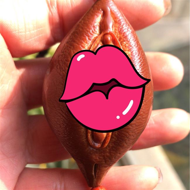 纯手工雕刻橄榄核单籽生命之源手把件核雕女阴单核