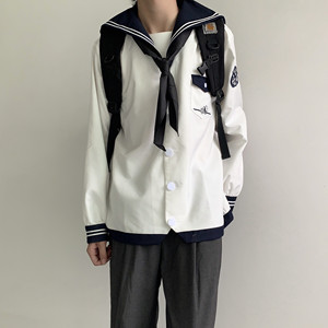 【神明少女jk】千尺私立 瑕疵品打折 男生水手服dk现货(现货 )