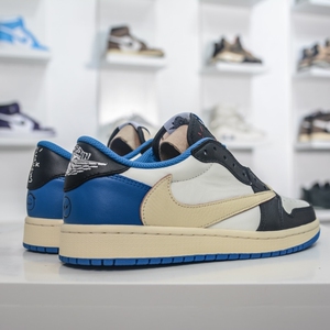 nike耐克air jordan low aj1小倒钩ts联名藤原浩闪电低帮男女板鞋