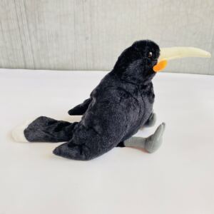 外贸仿真黑鸟毛绒玩具 仿真长嘴年乌鸦毛绒玩偶 动物园同款鸟儿