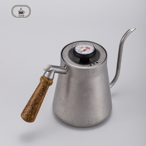 手冲壶挂耳咖啡不锈钢户外露营装备304不锈钢带温度计烧水长嘴壶