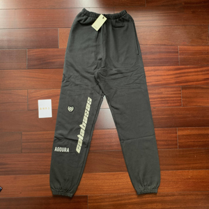 season5 yeezy 侃爷刺绣神裤 calabasas字母徽章绣标长裤