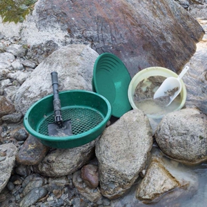 970人付款淘宝手摇淘金盘洗金盆筛金沙盆淘金斗摇金碗淘金工具设备