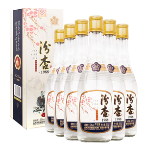 汾杏股份53度 1988v18 山西杏花清香型白酒整箱425ml*6瓶