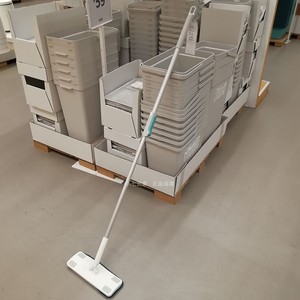 ikea宜家正品佩普里格平板拖把伸缩杆家用地拖懒人拖地木地板拖布