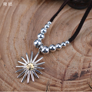 南拙手工银饰品高桥吾郎项链男女goros点金海胆925纯银日本goros