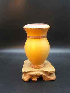 新品丰一阁精品天津素模镶嵌观音瓶摆件葫芦匏器斗茶罐茶叶罐天然