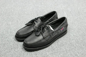 国内现货 sebago b57973 docksides 纯黑帆船鞋 女鞋 特价