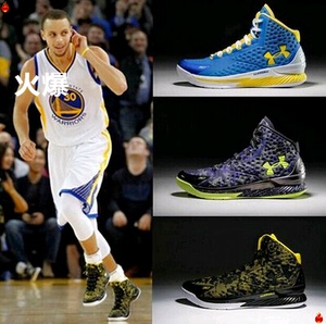虎扑库里1代篮球鞋高帮 curry2全明星mvp季后赛糖果主场蓝战靴男