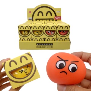 创意卡通表情包减压捏捏乐发泄豆腐球可爱整蛊笑脸解压球趣味玩具