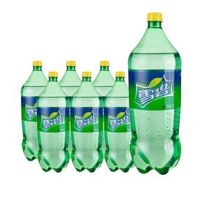 可口可乐雪碧2l*6瓶 整箱 大桶家庭装 清爽柠檬味碳酸饮料