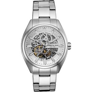 代购kenneth cole凯尼斯柯尔男款银色不锈钢石英时尚手表10030833