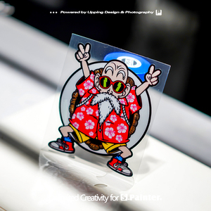 sp车贴 贴绘社龙珠龟仙人卡通个性创意贴电动摩托贴纸潮牌反光贴