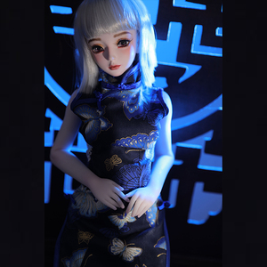 定制幻春人偶波波3分女兵人mrl包胶人形硅胶软体bjd头二次元魔族