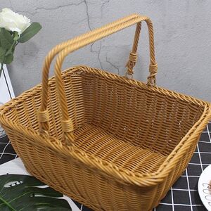 买菜篮子手提篮藤编家用