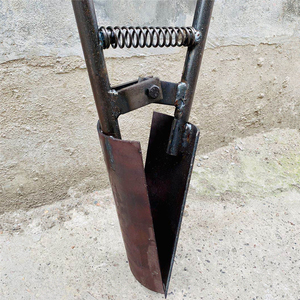 挖洞神器对锹掏洞电线杆坑夹板锨电力施工洛阳铲铲头挖坑工具方头