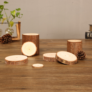 241人付款天猫圆木片diy手工绘画原木片实木头片背景墙装饰年轮木片画