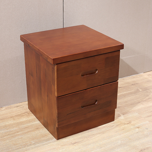 实木床头柜现代中式主卧储物柜板栗色灯柜小柜子纯香樟木实木