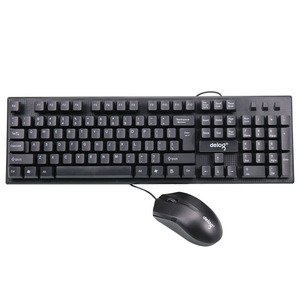 德意龙801键盘鼠标套装 USB有线游戏家用办公耐用好手感键鼠套装