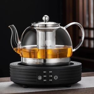 电磁炉专用茶壶平底烧水壶大容量煮茶器家用泡茶单壶玻璃养生茶具