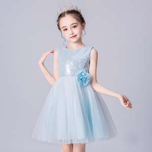 十岁女孩生日公主裙夏季2022新款女童晚礼服宴会礼裙高定礼服儿童