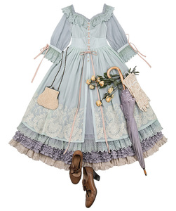 【lo裙出租】js追忆似水年华op长款 cla优雅田园风在逃公主系