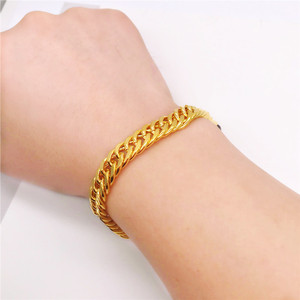 001人付款淘宝周大福焕美小熊18k金项链女999金饰品锁骨链16k黄金链子