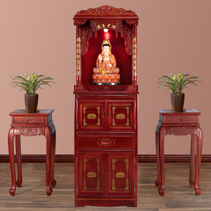 财神柜供台家用经济型佛龛实木佛柜立柜供桌新中式财神爷柜子神龛