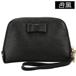 真皮手拿零钱包化妆包