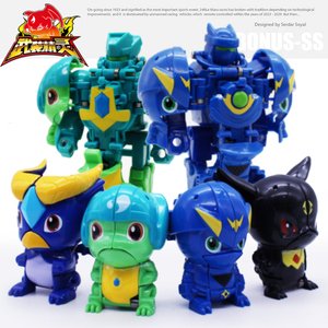 三宝武装精灵火爆战神战驱爆速裂合体儿童男孩变形玩具金刚机器人