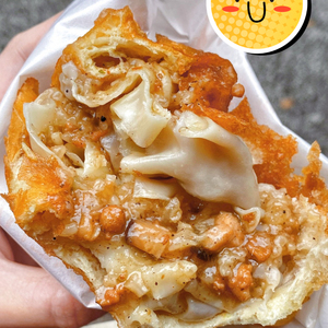 肖战推荐湖北武汉小吃美食过早赵师傅油饼包烧麦5个现做顺丰包邮