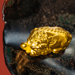 金米黄金扭头招财貔貅手链钱到家足金霸王貔貅纯金纳福吞金兽吊坠