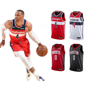 酷动城正品nike耐克奇才队4号威少威斯布鲁克球衣sw球迷版背心