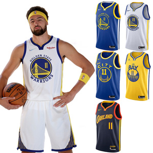 酷动城正品nike耐克勇士队11号汤普森汤神球衣sw球迷版背心cn1024