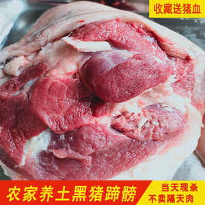 猪蹄髈安徽特产黑山猪肘子肉农家散养土黑猪腕子肉东坡肘子3斤