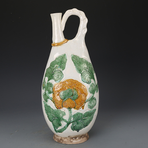 辽三彩扁壶 仿古瓷器古董古玩老货收藏