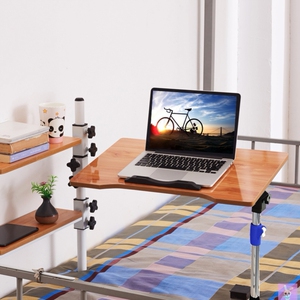 宿舍床上书桌上铺悬空桌子侧边固定笔记本电脑床边桌侧边款可移动