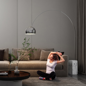 钓鱼灯落地灯客厅设计师感意大利样板间arco大理石抛物线创意台灯